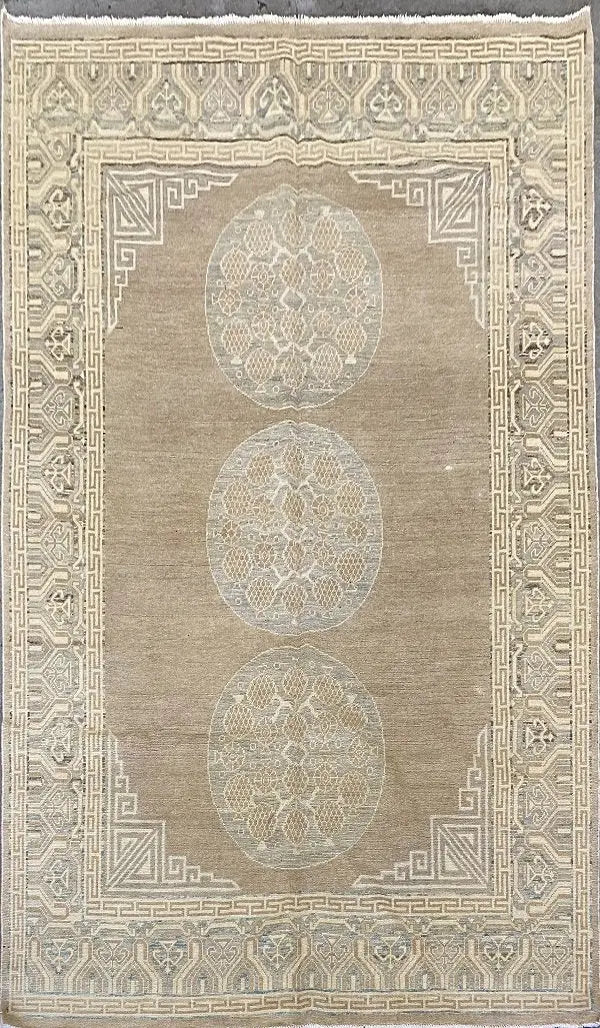 One Of The Kind Afghani Khotan Rug 5'10" x 8'5"